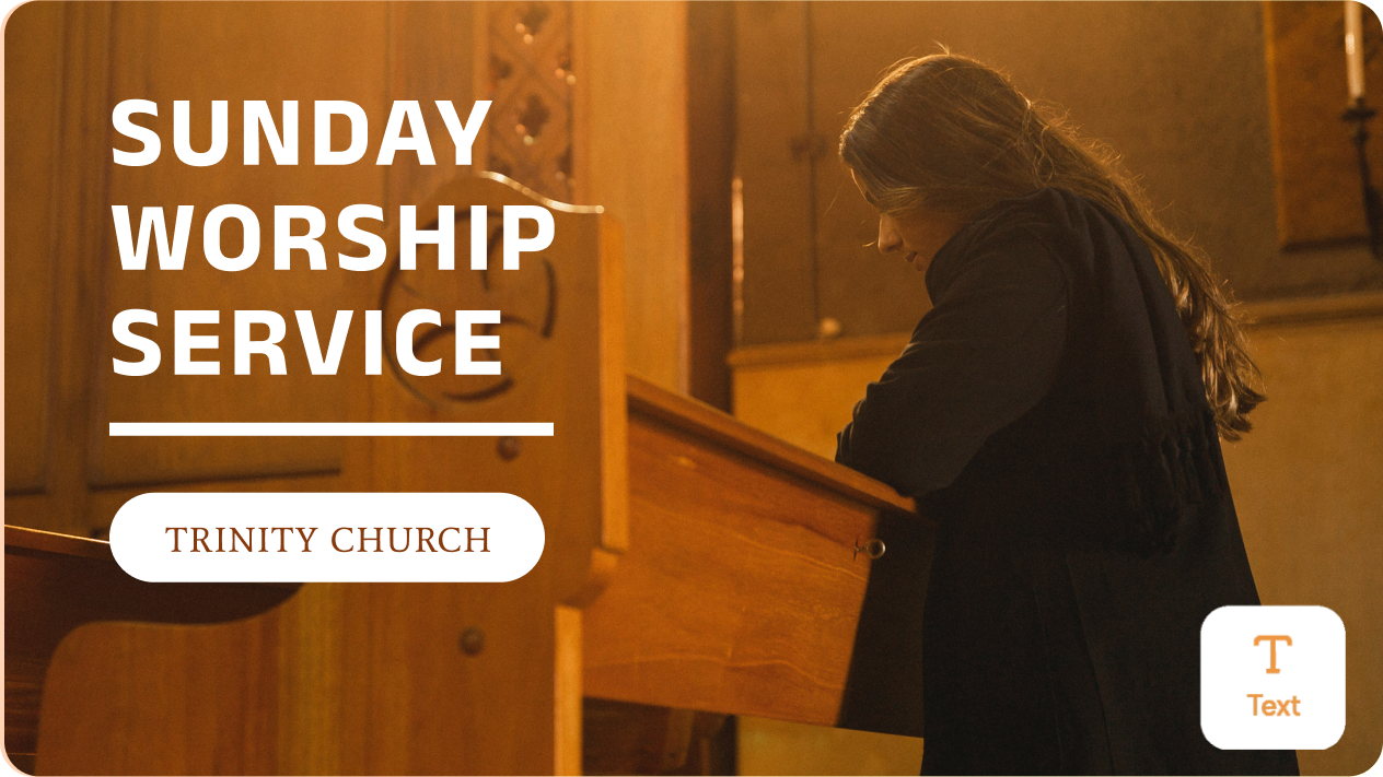 create worship service flyers